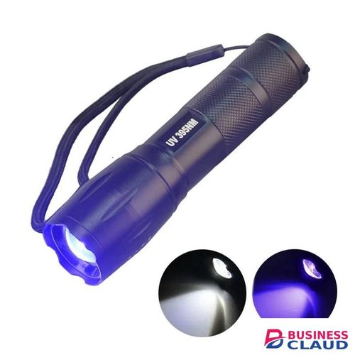 2 In 1 Clear & UV Ultra Violet Purple Flashlight Light Torch For Amber Fake Money Currency Detector 395 Nm Wavelength - 2:S11