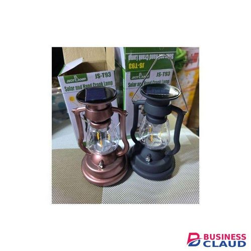 JSOT Lantern Super Bright Rechargeable LED Solar Camp Light With A Hand Crank