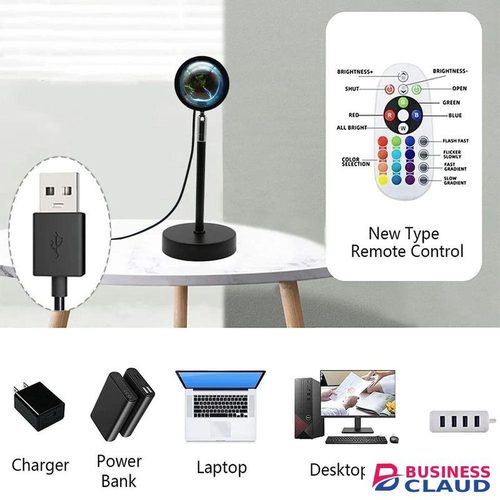 Astronaut LED Sunset Projection Lamp for Bedroom and Office