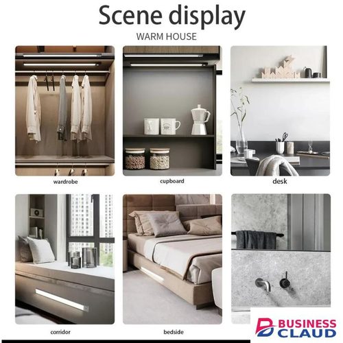Magnetic night light smart motion sensor rechargeable LED closet lamp