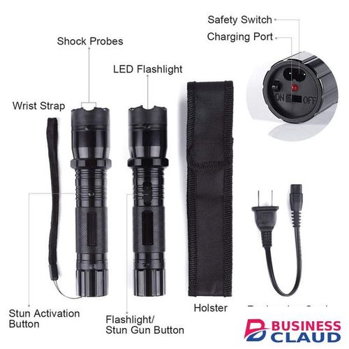 Rechargeable Teaser Torch 2 in 1 Torch and Shock for Defense Emergency