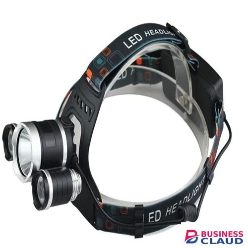 USB Rechargeable 3 Bulbs T6 Headlamp Aluminum Alloy Durable Waterproof