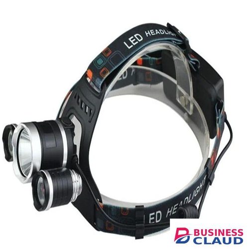 Waterproof 3 Head LED Headlamp Rechargeable Adjustable Torch