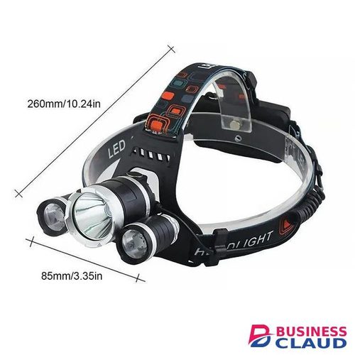 Waterproof 3-T6 LED Rechargeable Headlamp for Camping, Hiking & Night Running