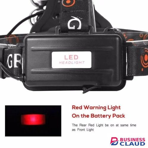 Waterproof Rechargeable 3 Bulb LED Head Torch Flashlight