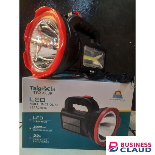 Solar Flashlight.Rechargeable Torch + Solar Panel Elec – Powerful, Reliable, And Versatile-Taigexin TGX-9009
