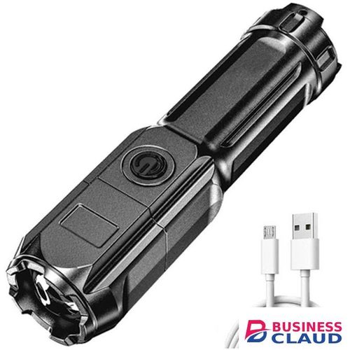 LED 800 Lumen Zoom-able Rechargeable LED Flashlight Torch