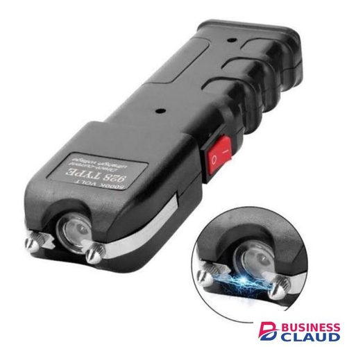 Electric shock flashlight self defense torch 928type Body material: in aeronautical black aluminum
