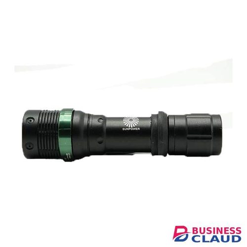 SunPower Torch Led 1Cree-Q3, Alloy Body Usb Charging, Rechargable Bailong