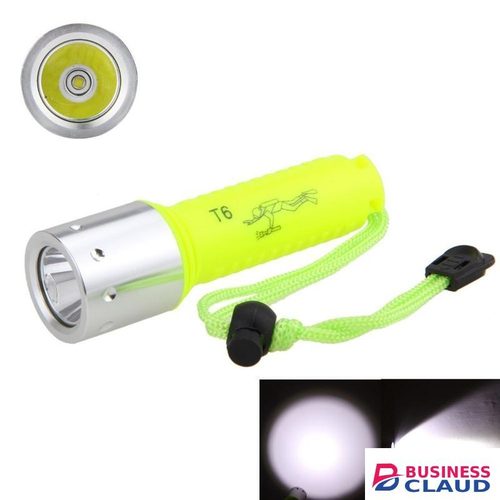 1000 Lumen 1 Mode Scuba Diving Portable Submarine Underwater Deep Waters Flashlight Torch SD-T6 + 18650