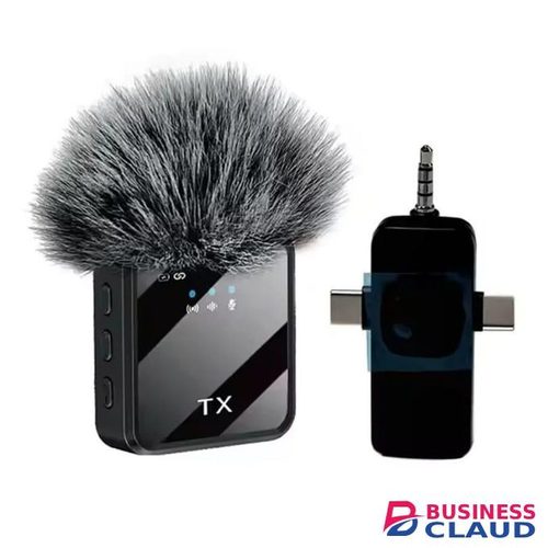 Wireless Microphone For IPhone And Android- Wireless Lavalier Microphone For IPhone, Laptop, Computer, Android Phone, Camera – 3 In 1 Microphone Podcast Wireless For Video Recording – TikTok