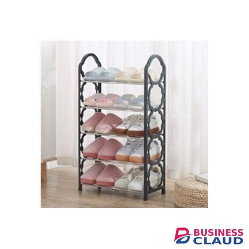 New Design 5-Tier Simple Plastic Shoe Rack