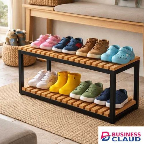 Minimalist Wooden Shoe Rack - Kids and Adults