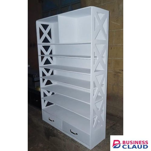Modern Art4U Wooden Shoerack Free Standing Shoe Rack With 2 Drawers