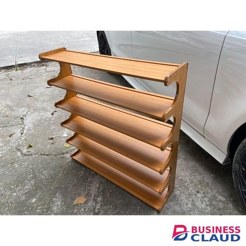 6-Layer Bamboo Shoe Rack - Multifunctional Wooden Shoe Storage Shelf for Entryway, Hallway, & Closet