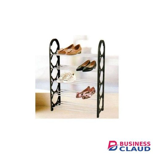Portable Unique Shoe Rack - Black