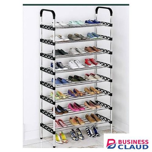 7 tier metallic Standing Shoe Rack