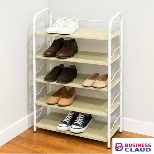 Stylish and practical 5-shelf shoe rack