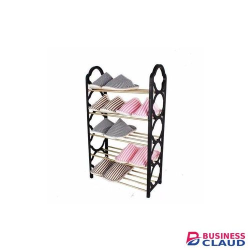 Portable 10 Shoe Rack - Black