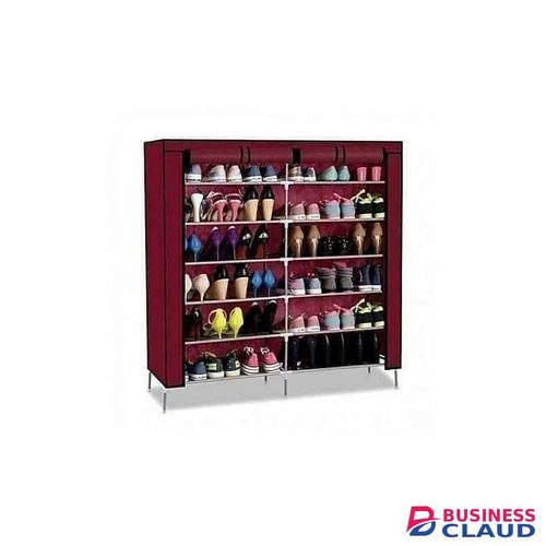 Portable Shoe Rack - 36 Pairs - Maroon