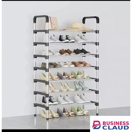 7 Tier adjustable free standing shoe rack
