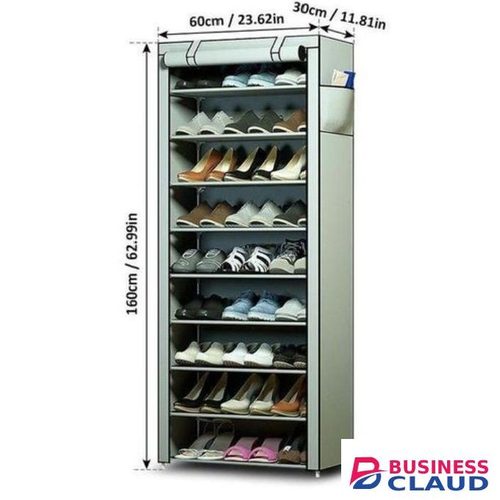 10 layer single raw zipper shoe cabinet