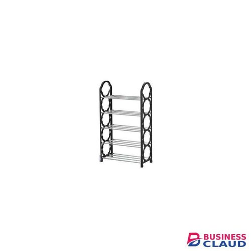 Nunix 5 Layer Portable Shoe Rack Black