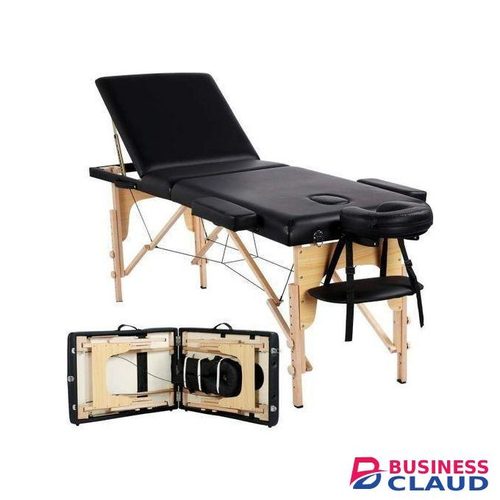 3 section wooden portable massage bed spa bed facial bed tattoo bed/home patient bed