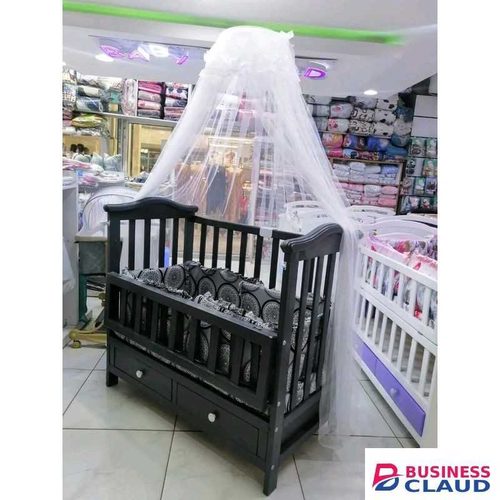 Baby Cot With Two Levels Mattress Mattress Cover Net With Stand Cot Bumpers With Pillows