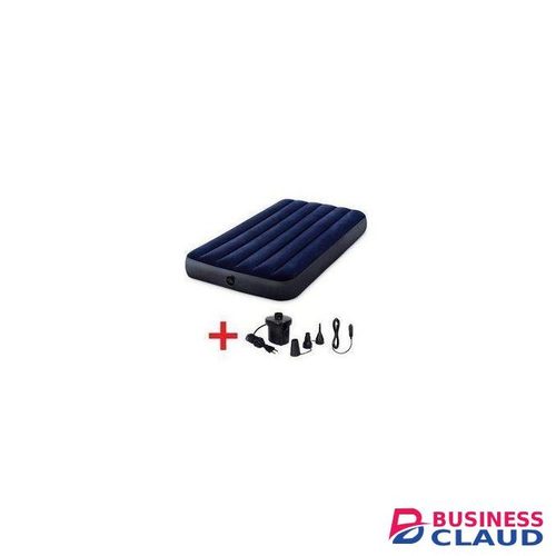 Intex 5 X 6 Feet Full Size Luxury Air Mattress With An Electric Pump, 10” Height Airbed, Inflatable Mattress, Waterproof For Outdoor And Indoors Use