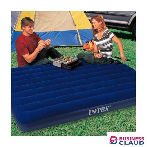 Intex Portable Air Mattress Bed with free Air Pump, Inflatable Travel Air Mattress/ Sleeping Pad for Camping/Home/Hiking/ guest