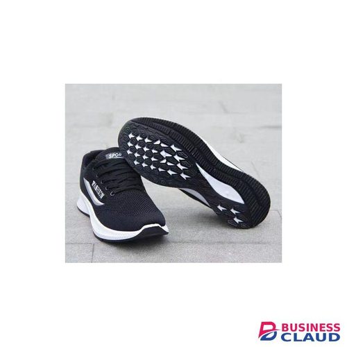 BLWOENS Men's Sneakers Casual Shoes Comfortable Sneakers Classic Lace-up Shoe-Black/White