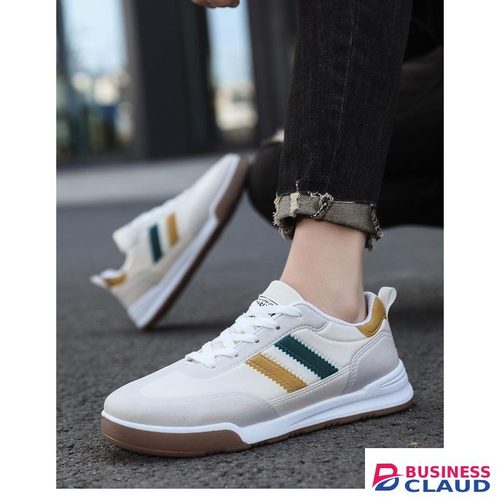 BLWOENS Men's Sneakers Casual Shoes Comfortable Sneakers Classic Lace-up Shoes- White in 1-quality-watch-leather-wallet-leather-belt-key-holder-perfume-and-pen-brown