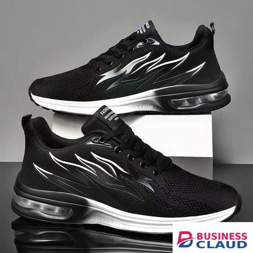 BLWOENS Men's Sneakers Casual Shoes Comfortable Sneakers Classic Lace-up Air cushion sports shoes - Black