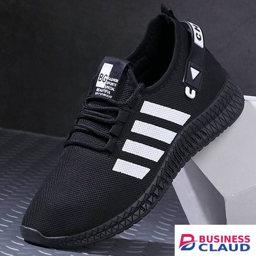 Men Sneakers Casual Fashion Running Shoes-Black