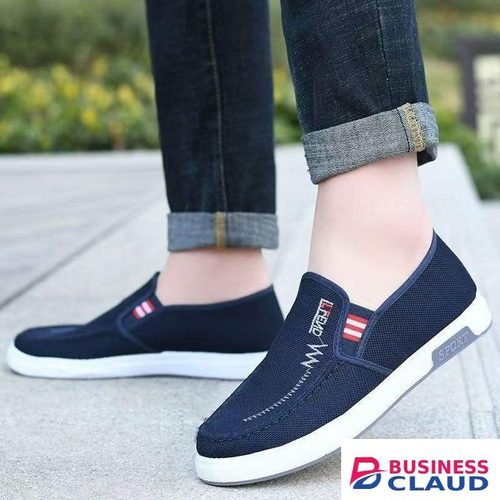 Men'S Men Casual Sneakers – Lightweight Canvas Shoes Blue in 1-ladies-beauty-stud-earring-set-zz