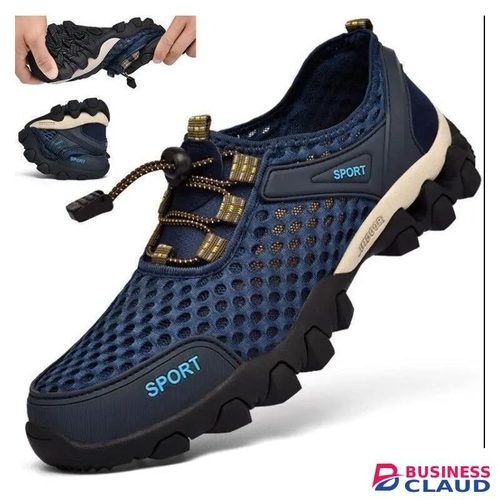 GALUIN Men Casual Sneakers Breathable Sport Running Shoes-Blue