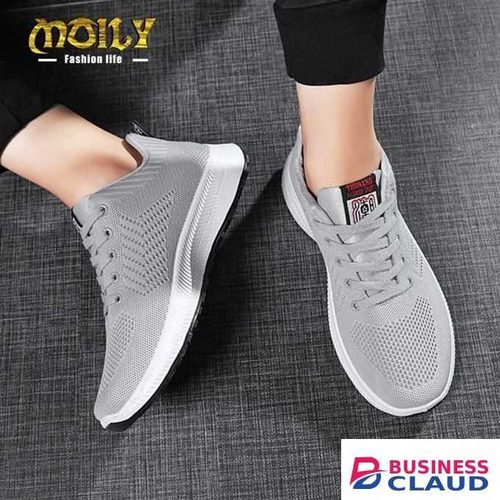 Durable Men'S Men Durable Canvas Material Sneakers for Long Use Grey in 1-ladies-beauty-stud-earring-set-zz