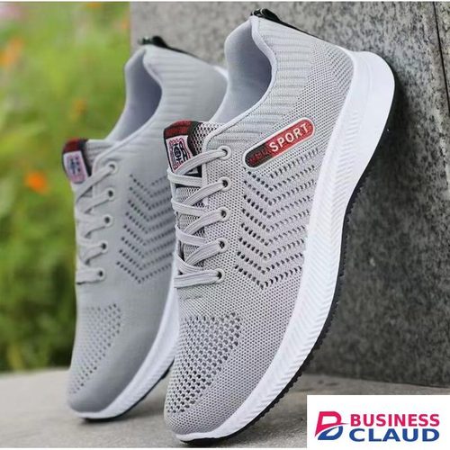 Durable Men'S Men Durable Canvas Material Sneakers for Long Use Grey in 1-ladies-beauty-stud-earring-set-zz