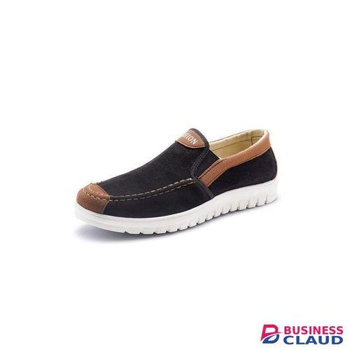 Mens Slipon Sports Shoes Loafers Canvas Casual Classic Running Sneaker Black