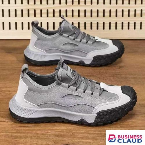 Men's Breathable Sneakers Sports Running Casual Shoes Grey
