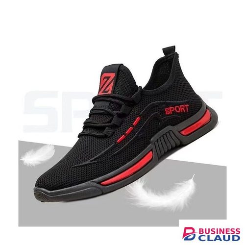 Men's Sneakers Breathable Sports Shoes Fashion Sneakers-Black in 1