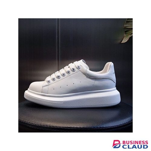 Men's Comfortable Gentle Casual Sport Running Sneakers Shoes Solid White