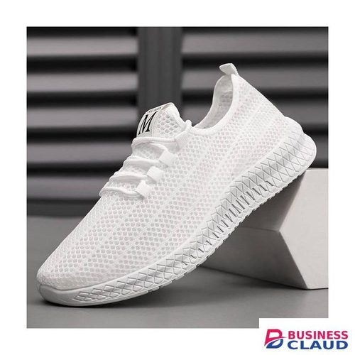 Men's Sneakers Breathable Sports Shoes Running Sneakers-White in Kahawa-wendani