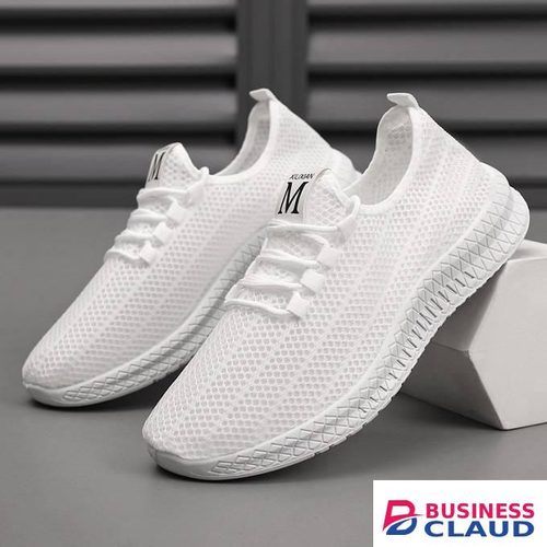 Men's Sneakers Breathable Sports Shoes Running Sneakers-White in Kahawa-wendani