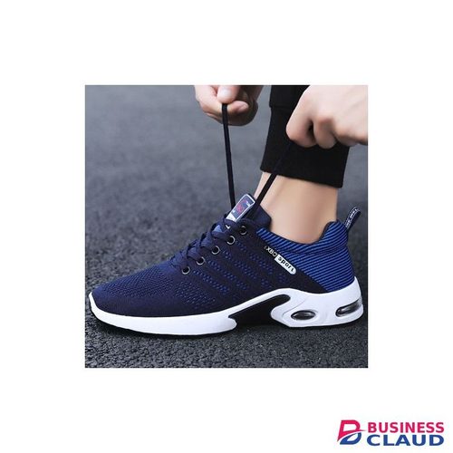 Casual Air-Cushion Sneakers Trendy Running Shoes For Men - Navy Blue