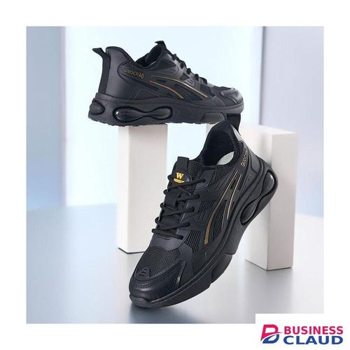 Men Sneakers Low Cut Mesh Breathable Sport Shoes - Black in 1-quality-watch-leather-wallet-leather-belt-key-holder-perfume-and-pen-brown