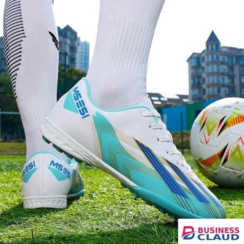 KANGERDUN Men Sneakers Men Football Trainners Boot -Blue