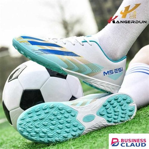 KANGERDUN Men Sneakers Men Football Trainners Boot -Blue