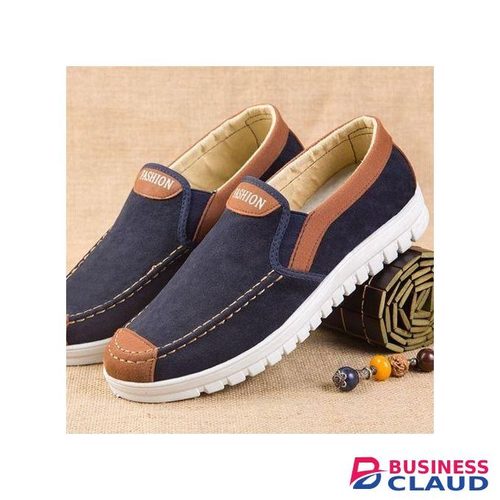 Mens Slipon Sports Shoes Loafers Canvas Casual Classic Running Sneaker Blue in 1-ladies-beauty-stud-earring-set-zz